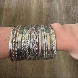 Aldo Silver Bangle Bracelets